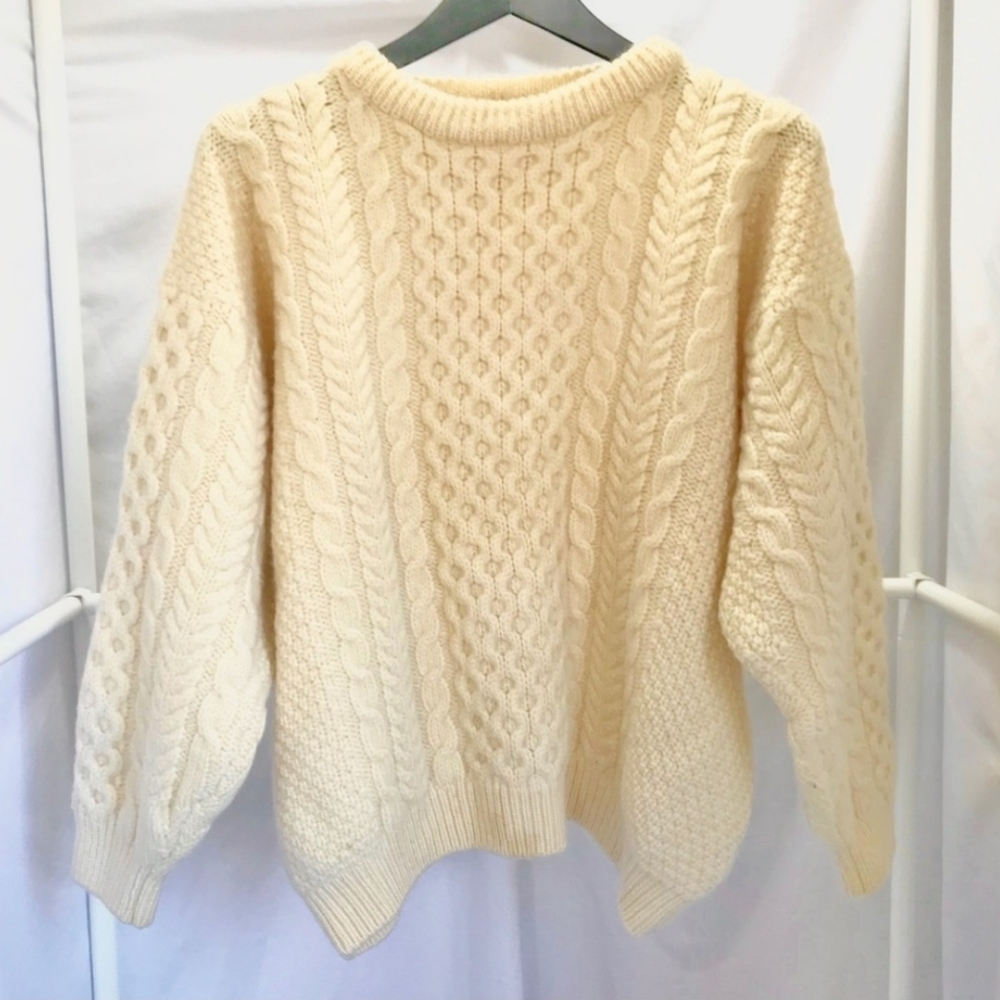 Vintage LL Bean Irish Wool Heritage Sweater Sz XL